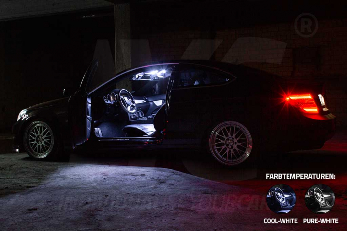 LED Innenraumbeleuchtung SET passend für Mercedes Benz C-Klasse Coupe W204